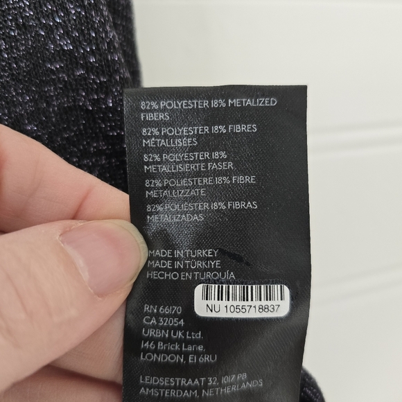 NWT Pilcro Anthropologie Metallic Hooded Sleeveless Sweater Top Small - Picture 7 of 7